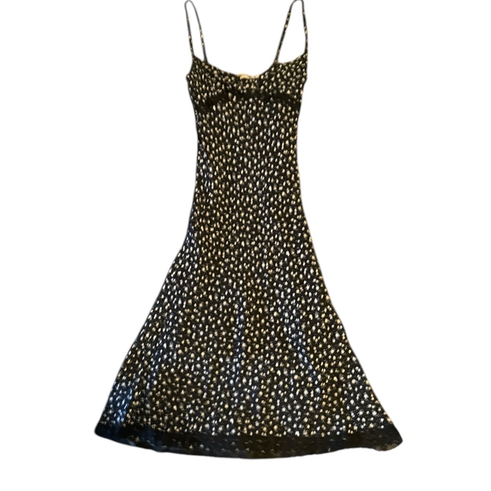 Habana Black Floral Midi Dress